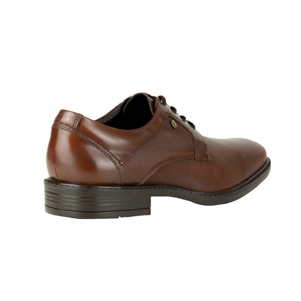 Zapato Oxford Hombre De Vestir Gino Cherruti 226 Caoba Piel