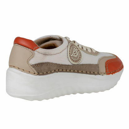Tenis Casual Dama Lobo Solo Lubian 4804 Naranja