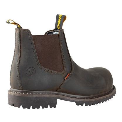 Bota Industrial Hombre Berrendo 157 Café Dieléctrico P/poliamida