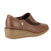 Zapato Casual Dama Lobo Solo 4843 Algodón Caoba