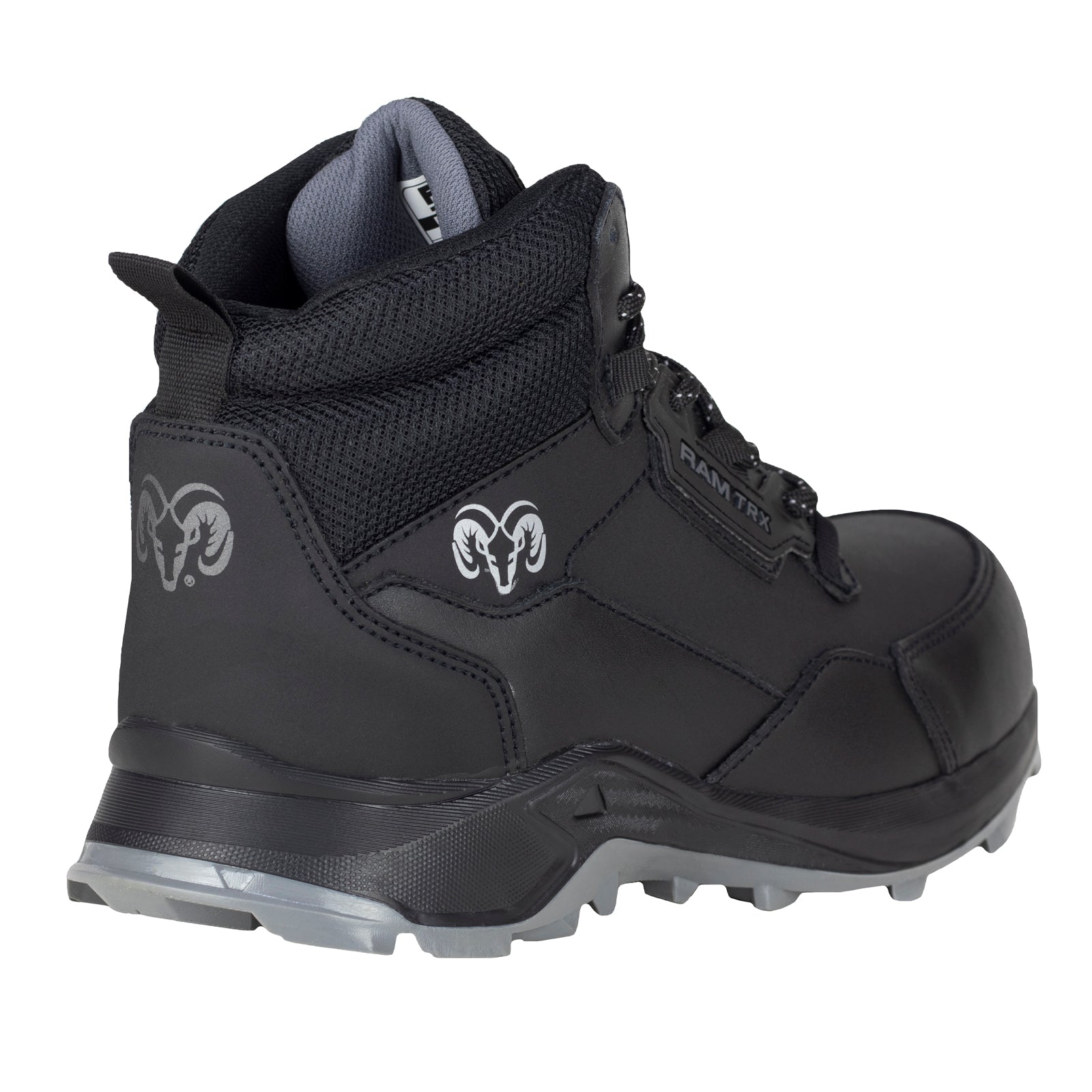 Bota Industrial Casco Acero Para Caballero New Ram 9496 Negro