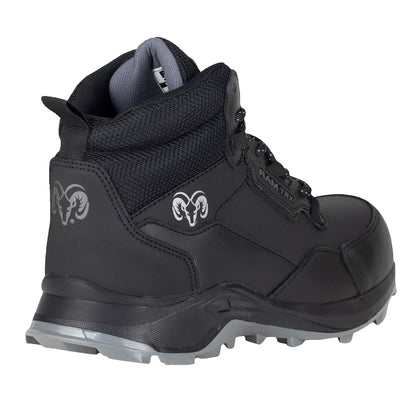 Bota Industrial Casco Acero Para Caballero New Ram 9496 Negro