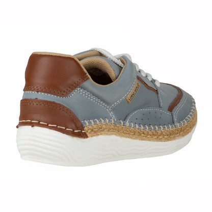 Tenis Sneaker Casual Tejidos Para Dama Lobo solo 5129 Cielo