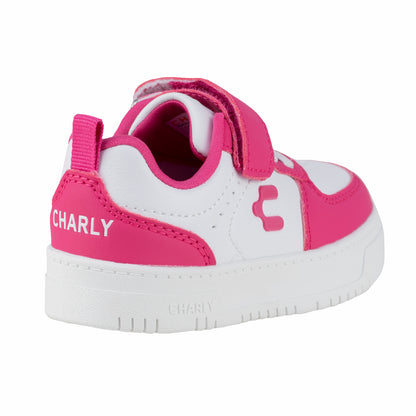 Tenis Urbano Para Casual Para Nila Charly Kids 1065385 Blanco Fiusha