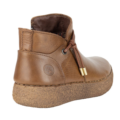Botín Casual de Marca Lobo Solo Para Dama 4828 Camel