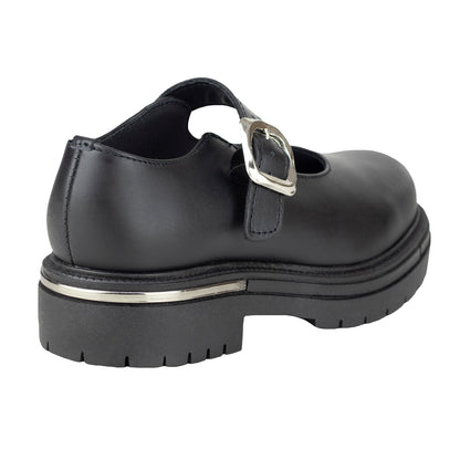 Zapato Tacón Escolar Para Niña Chabelo C980-A Negro 22-26