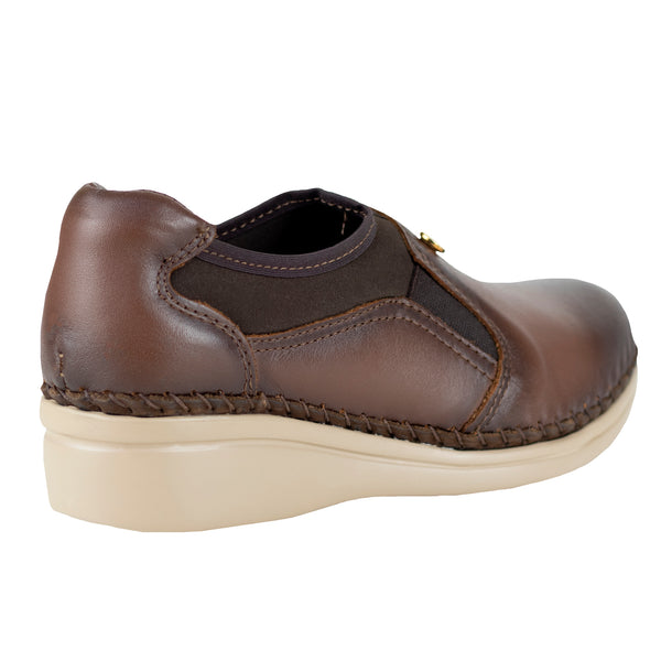 Zapato de Tacón Dama Lobo Solo Jessi 4716 Algodón Caoba