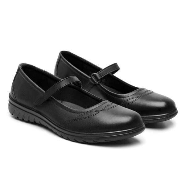 Zapato Escolar Para Niña Flexi 35323 Negro