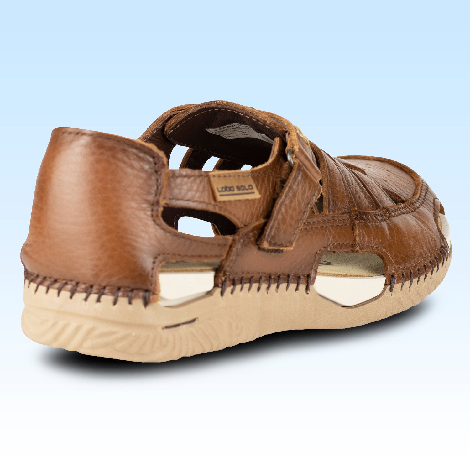 SandaliaTejidos a Mano Lobo Solo Para Dama 1771 Cedro