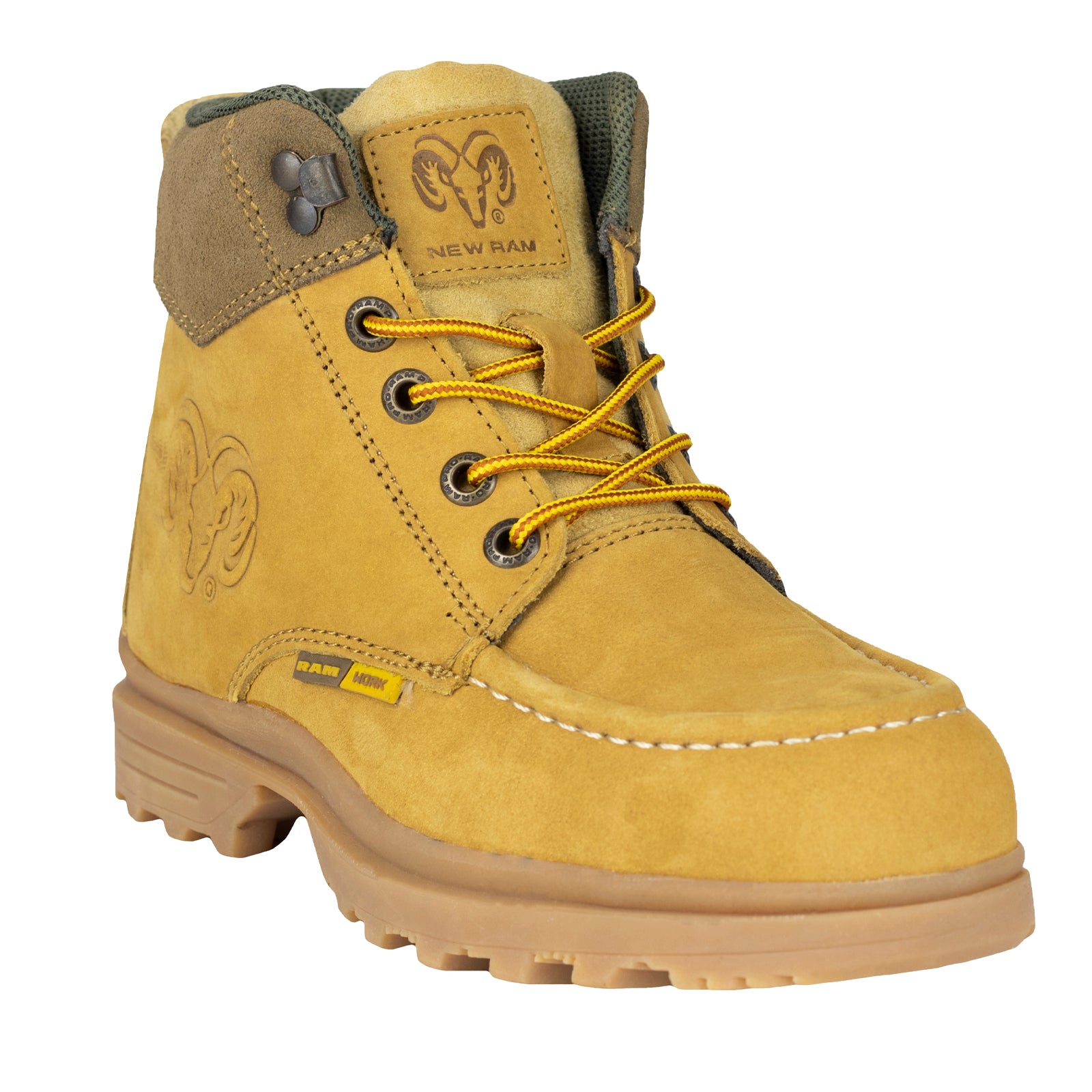 Bota Industrial Casco Acero New Ram Para Caballero 9331 Haba