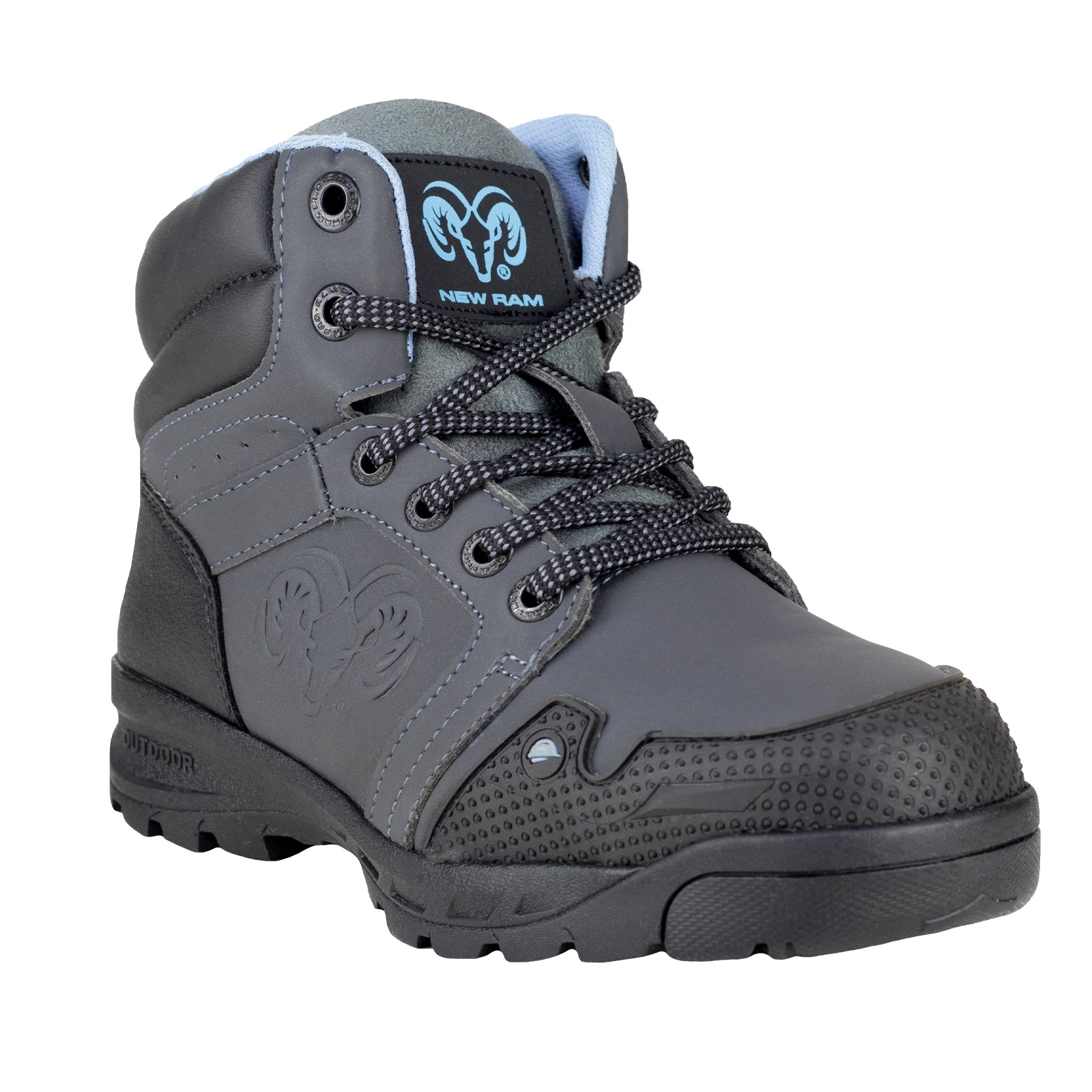 Bota Industrial Para Dama Casco Poliamida New RAM 9253 Oxford Cielo