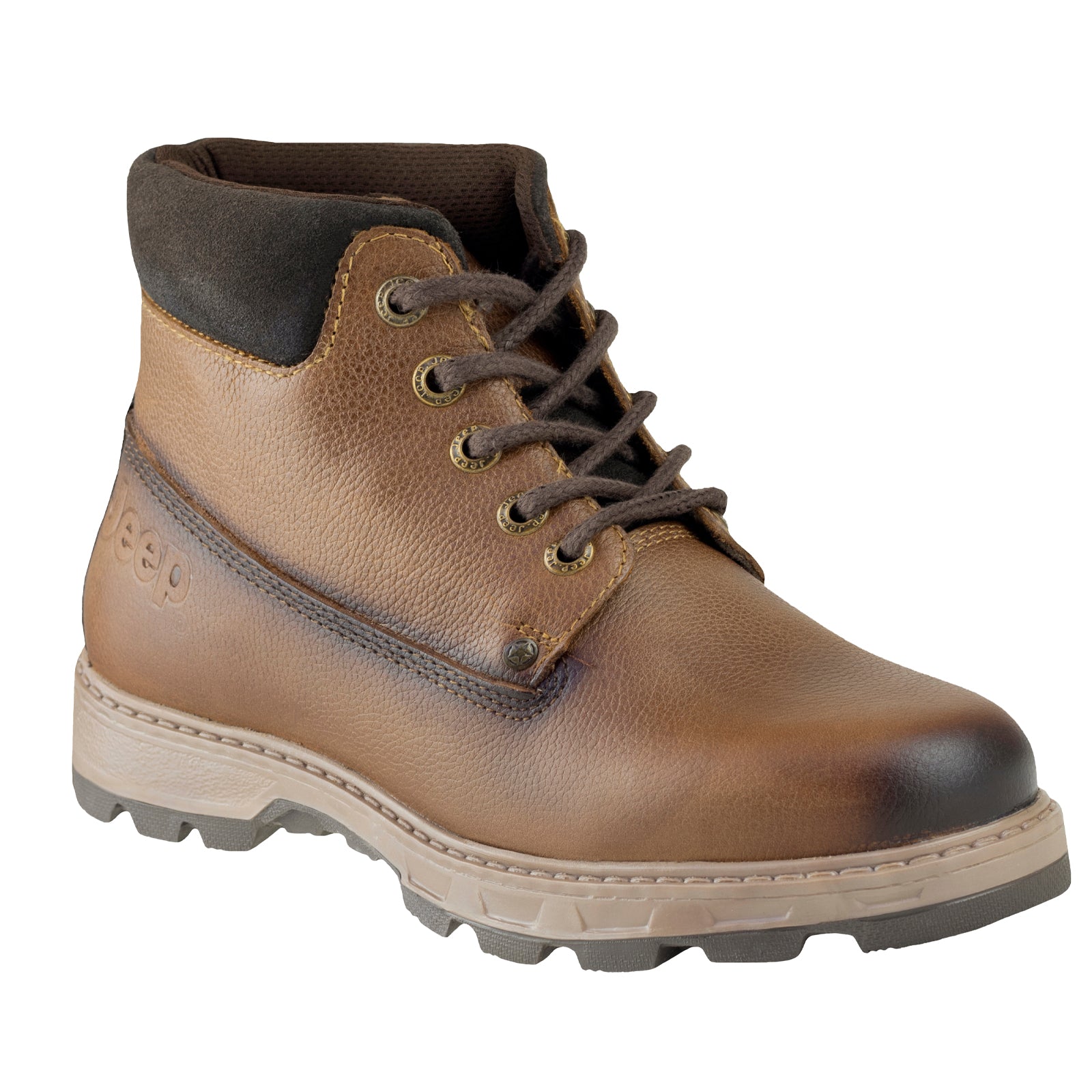 Bota Casual Caballero Jeep 16502 Graneado Bronce
