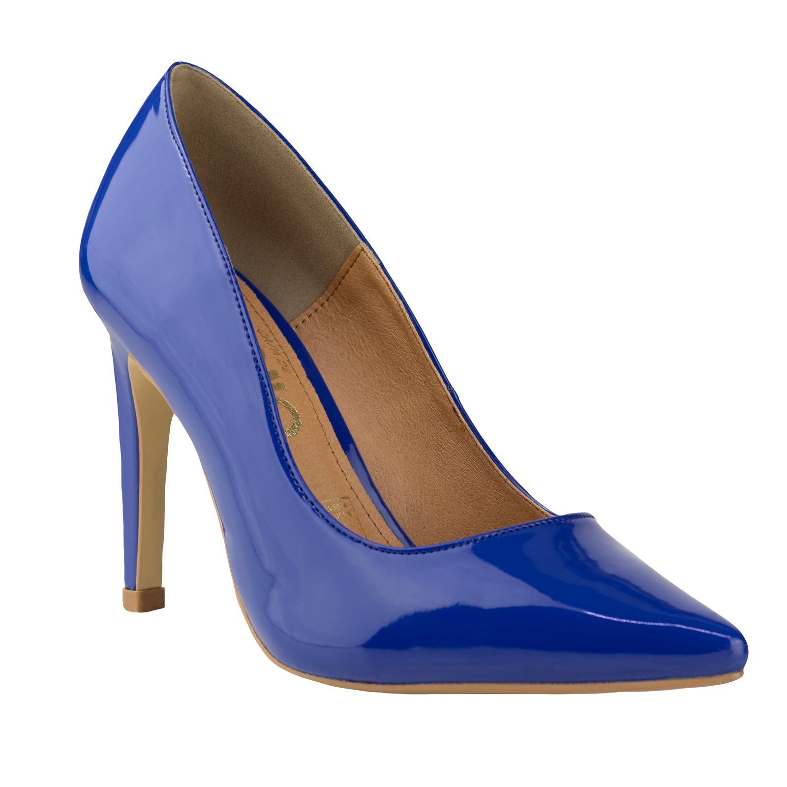 Zapatilla Clásica Dama Capa De Ozono 640601 Cobalto Charol