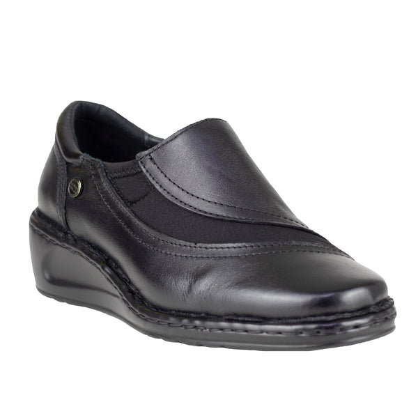 Zapato Casual Dama Lobo Solo 4843 Algodón Negro