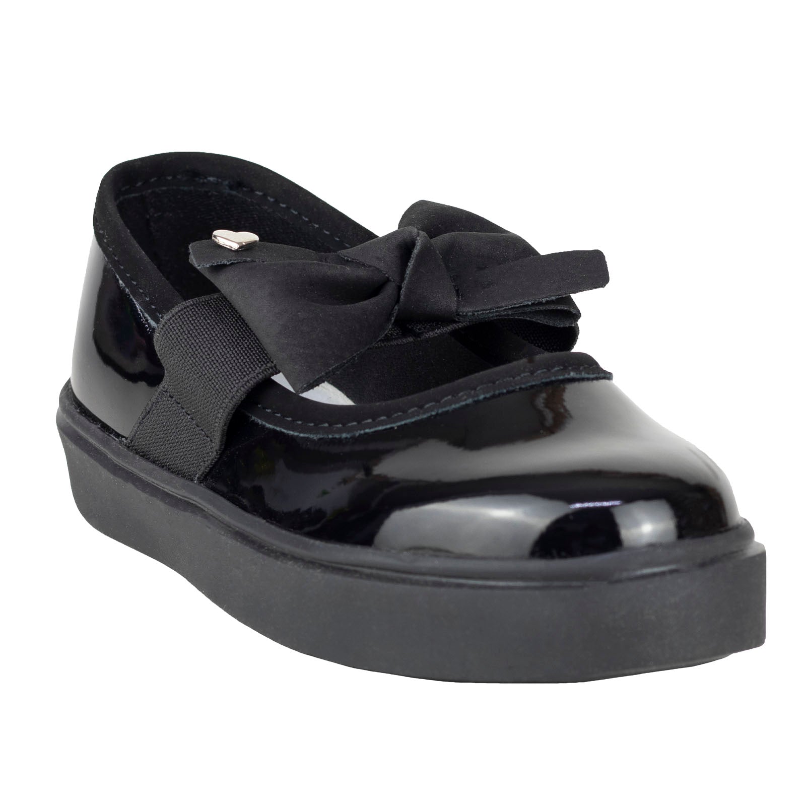 Zapato Escolar Casual Para Niña Chabelo C691-A Charol Negro 21.5-24.5
