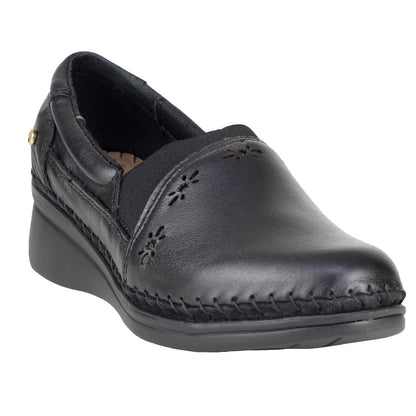 Zapato Mocasín Confort Casual Para Dama Lobo Solo 4731 Negro