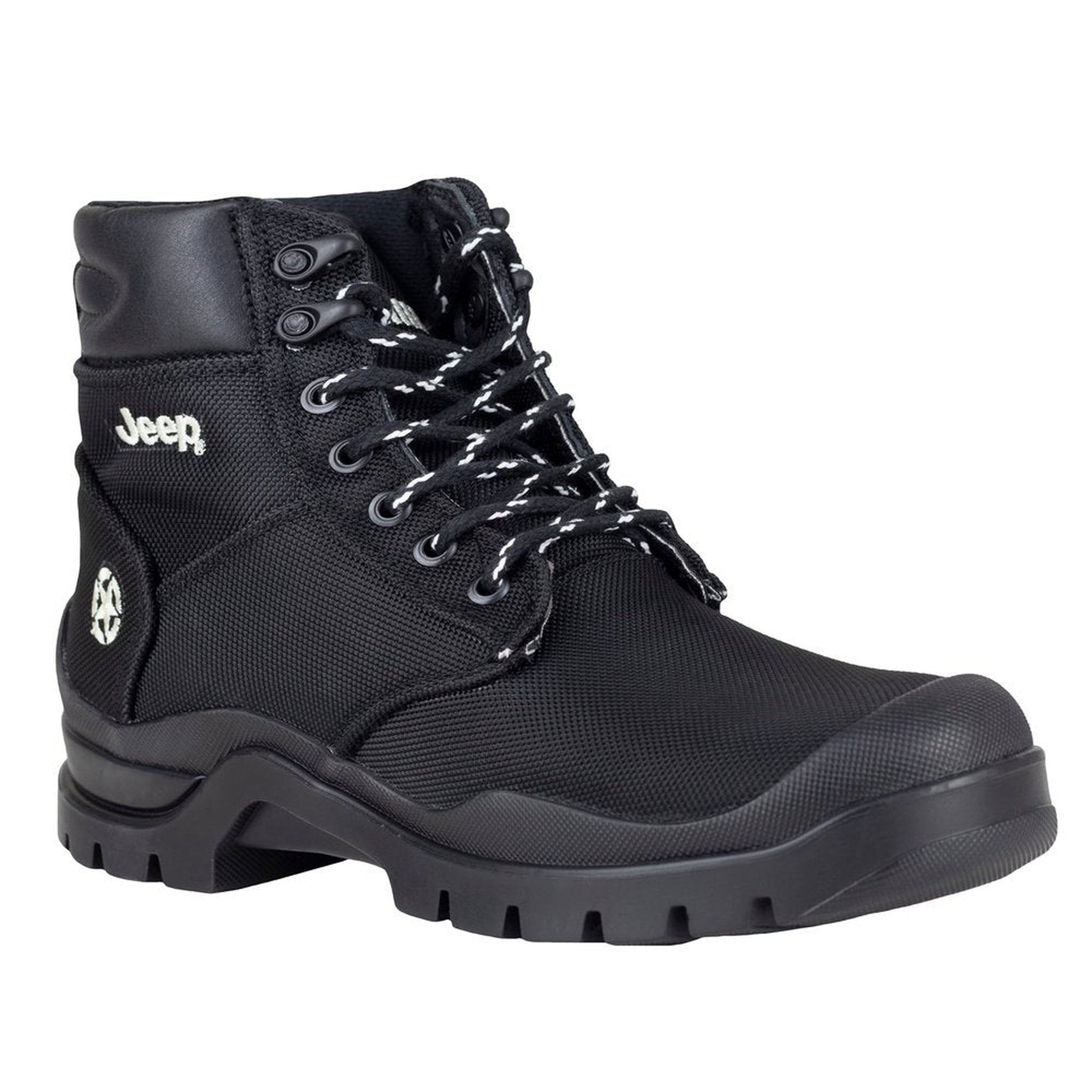 Bota Caballero Jeep 20250 Lona Waterproof Negro Original