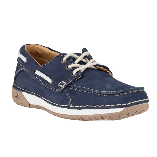 Zapato Nautico Lobo Solo Para Hombre 8438 Marino