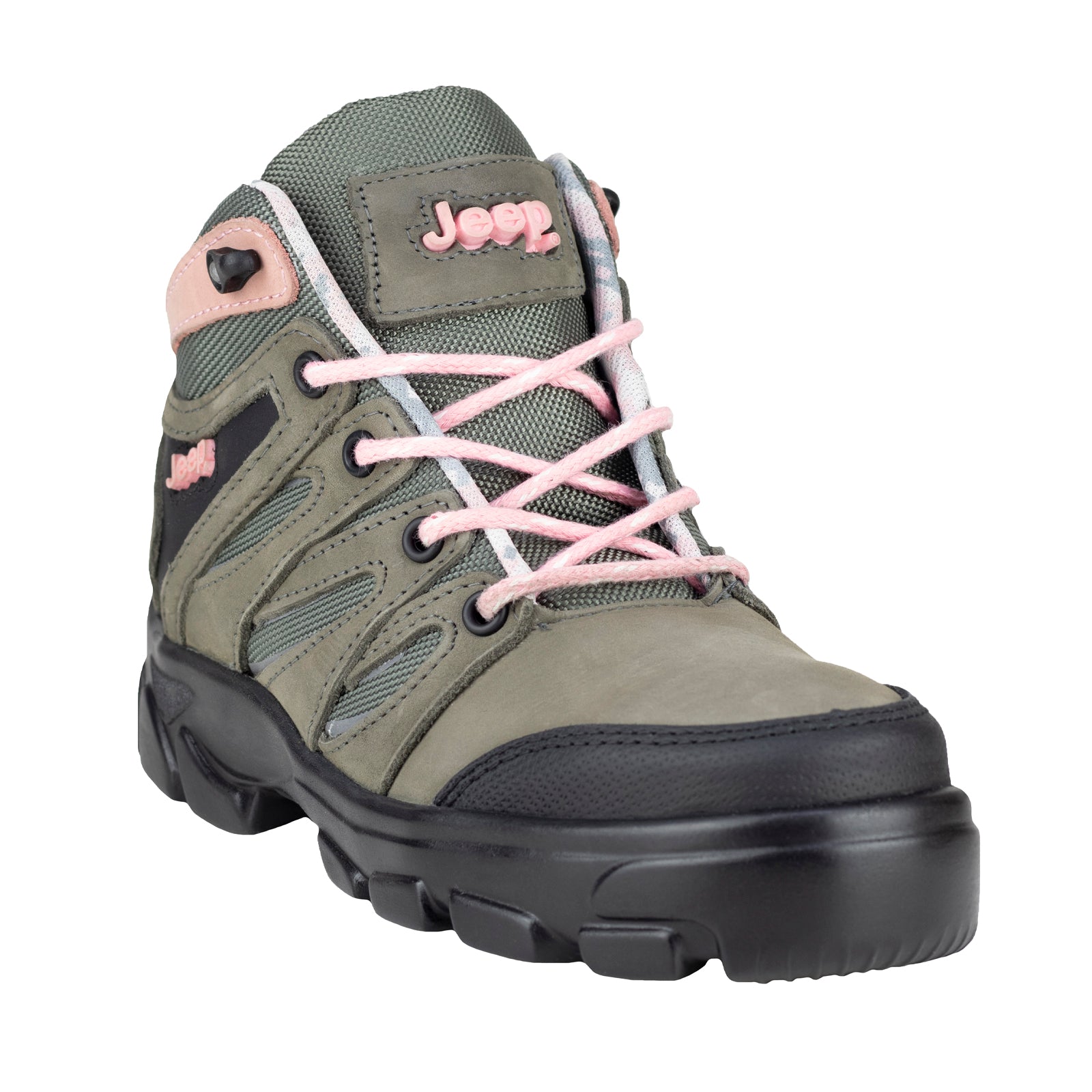 Bota Industrial Seguridad Para Mujer Jeep 850 Gris Negro