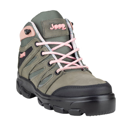 Bota Industrial Seguridad Para Mujer Jeep 850 Gris Negro