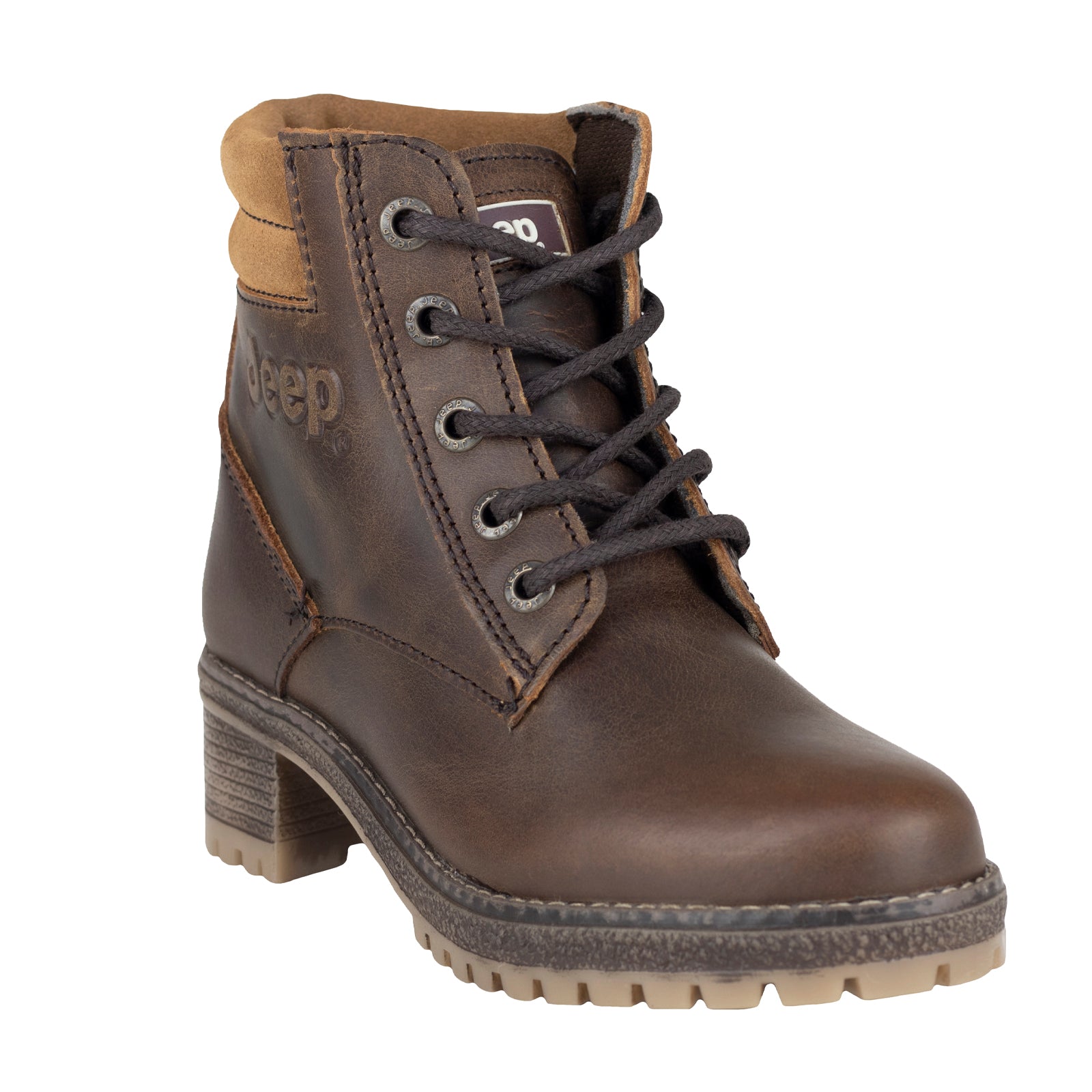 Botin De Tacon Jeep Para Dama 19052 Café