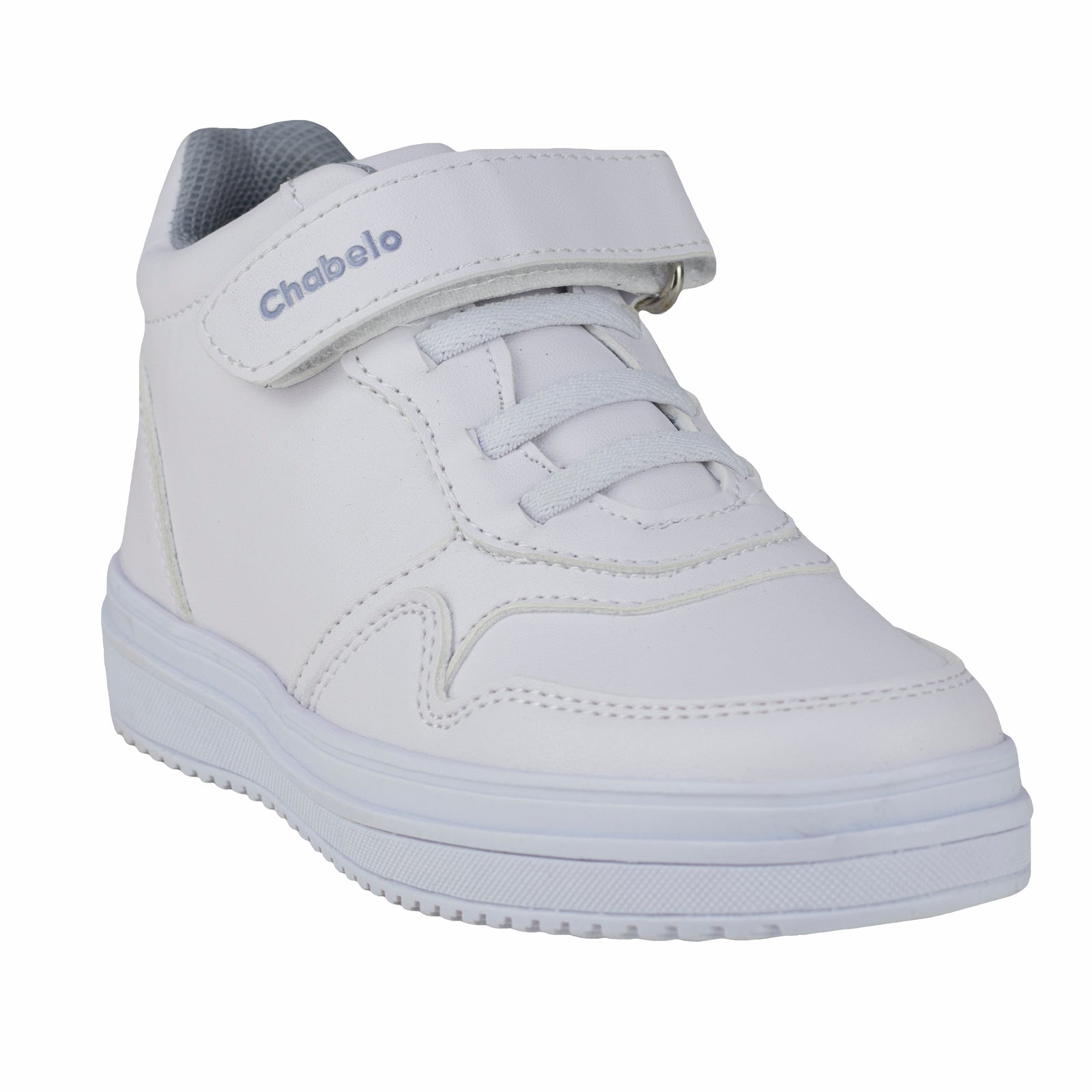 Tenis de Bota Escolar Para Niño Chabelo C834-A Blanco 18-21.5