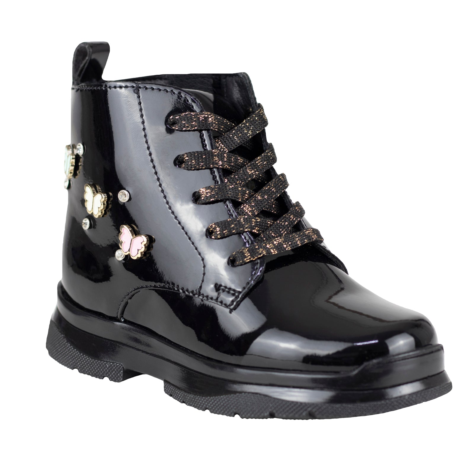 Bota Urbana Karsten Niña 50001-1C Negro Charol 15-21