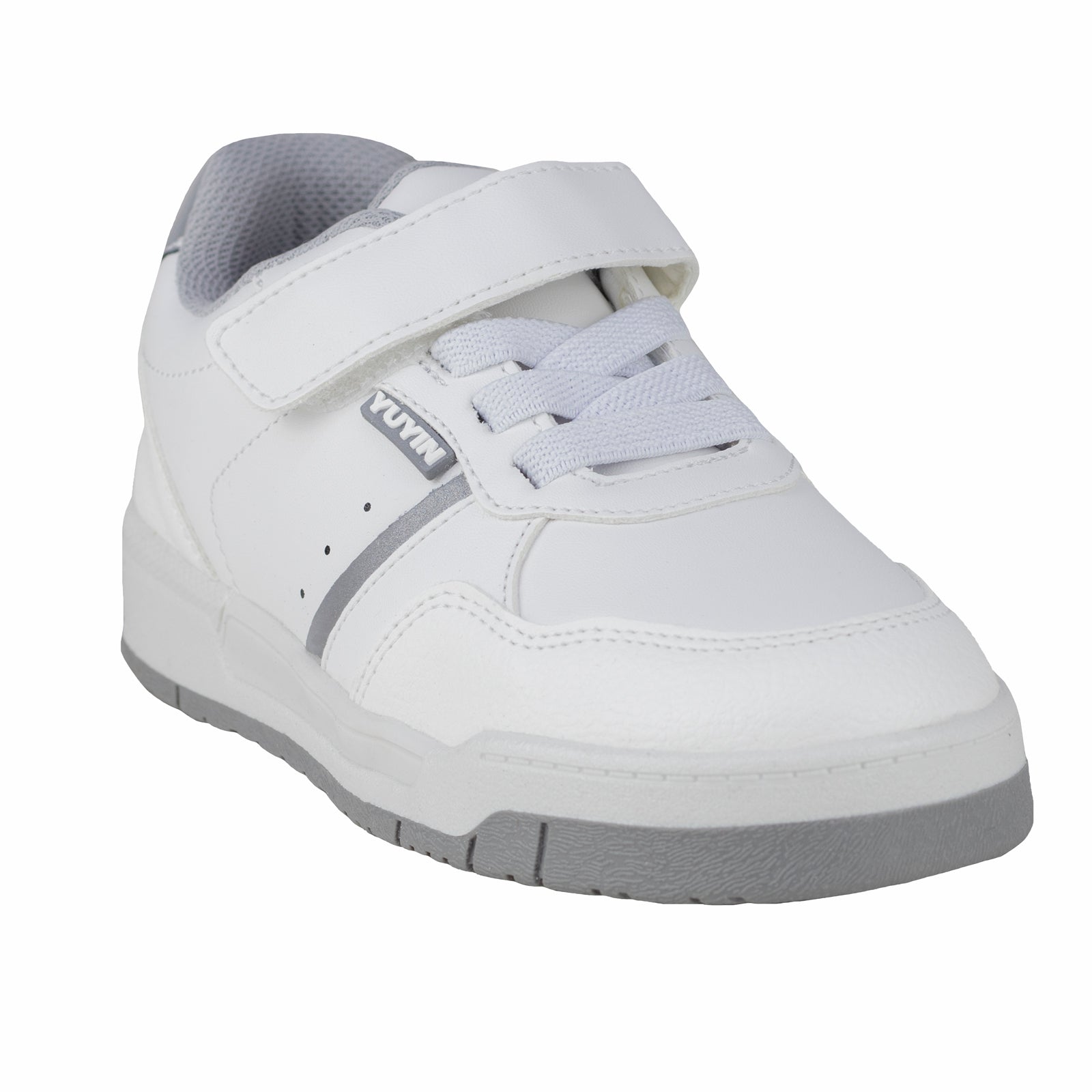 Tenis Confort Escolar Para Niño Yuyin 25352 Blanco 18-21