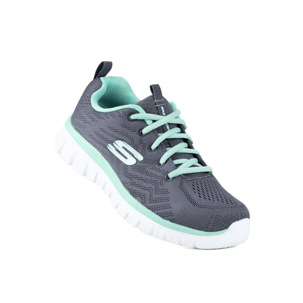 Tenis Skechers Sports Graceful Dama 12615 Gris Aqua