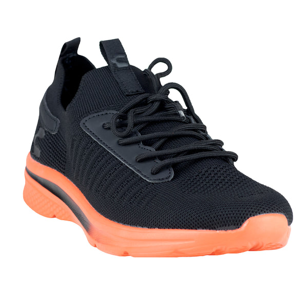 Tenis Charly Ergon Running Caballero 1029983 Negro Naranja
