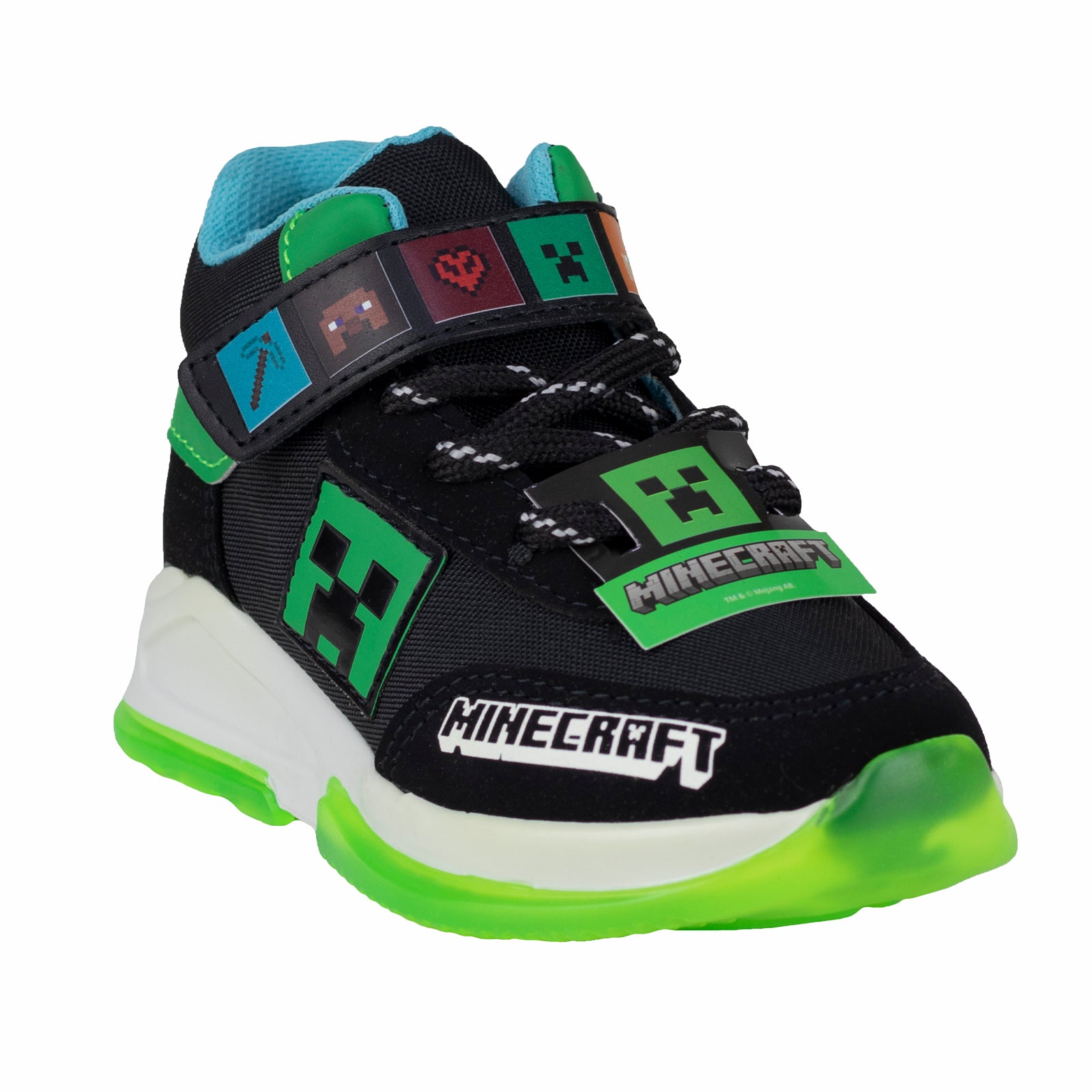 Tenis de Bota Casual Para Niño Minecraft Yuyin MI3090 Negro