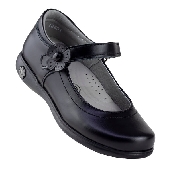 Zapato Escolar Karsten Niña 18801-3A Piel Negro 18-21.5