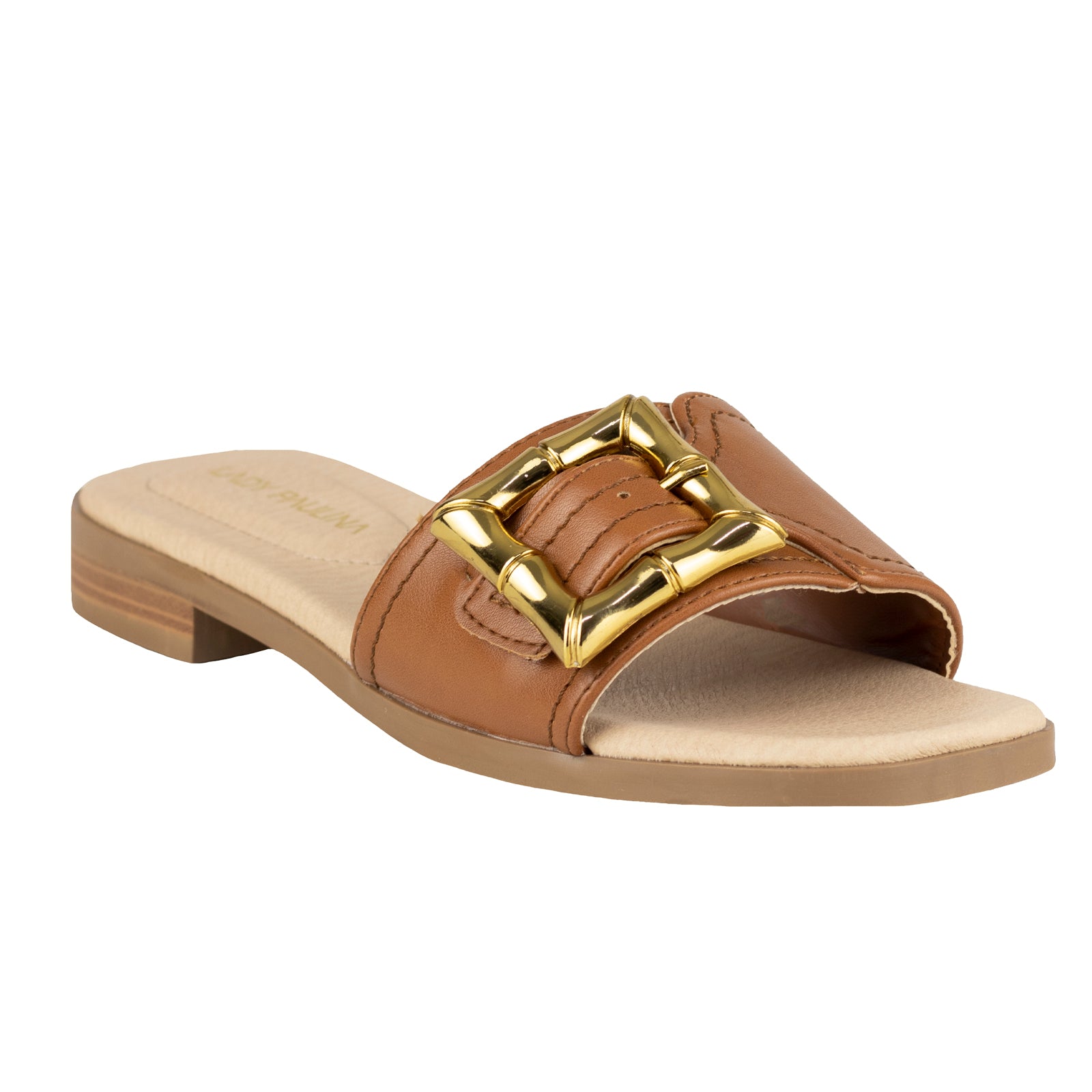 Sandalia Casual Para Dama Lady Pauilina 38402 Camel