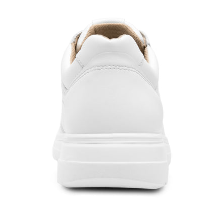 Tenis Casual Confort Piel Para Dama Flexi 137902 Blanco