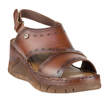 Sandalia Plataforma Confort Para Dama Lobo Solo 1381 Orange