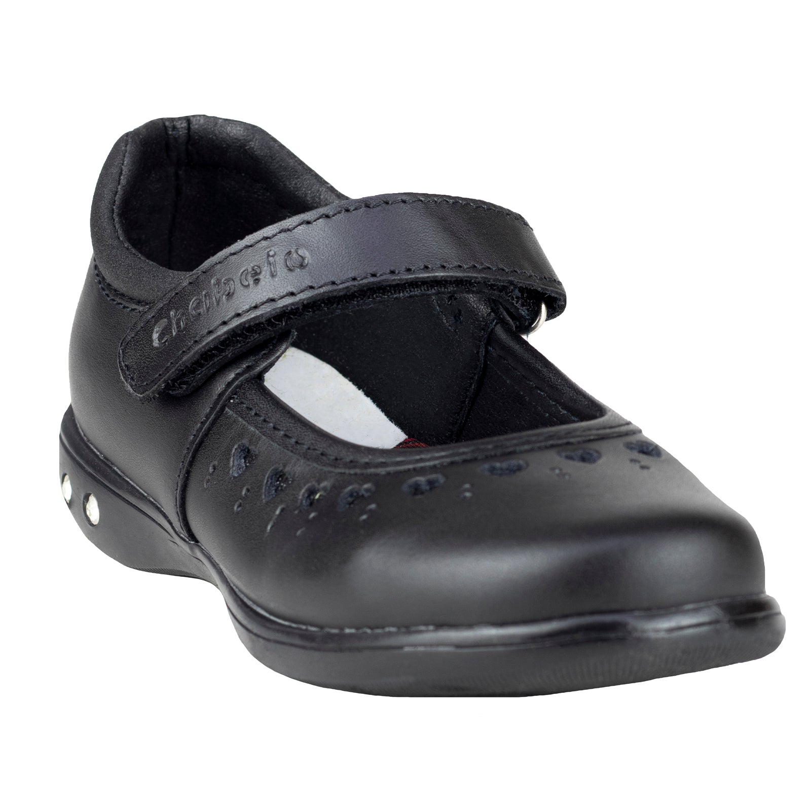Zapato Contactel Escolar Para Niña Chabelo C216 Negro 21.5-23.5