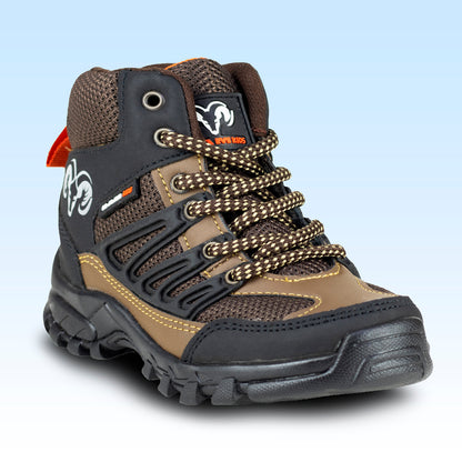 Bota Outdoor Confort Casual Para Niño New Ram Kids 546 Café