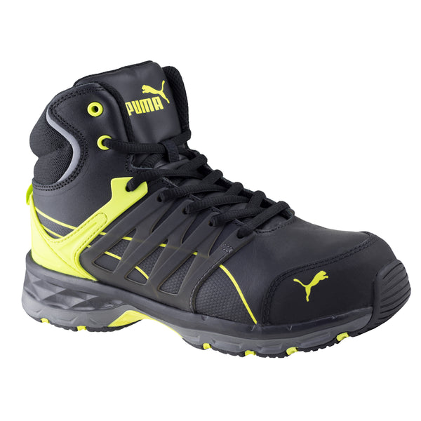 Bota Industrial Tipo II PP Caballero Puma Velocity 2.0 Mid 63.388.4 Black Yellow