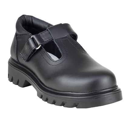 Zapato Escolar Para Niña C231-A Piel Negro 21.5-26