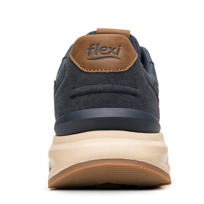 Tenis Confort Chunky Casual Para Caballero Flexi 420903 Azul