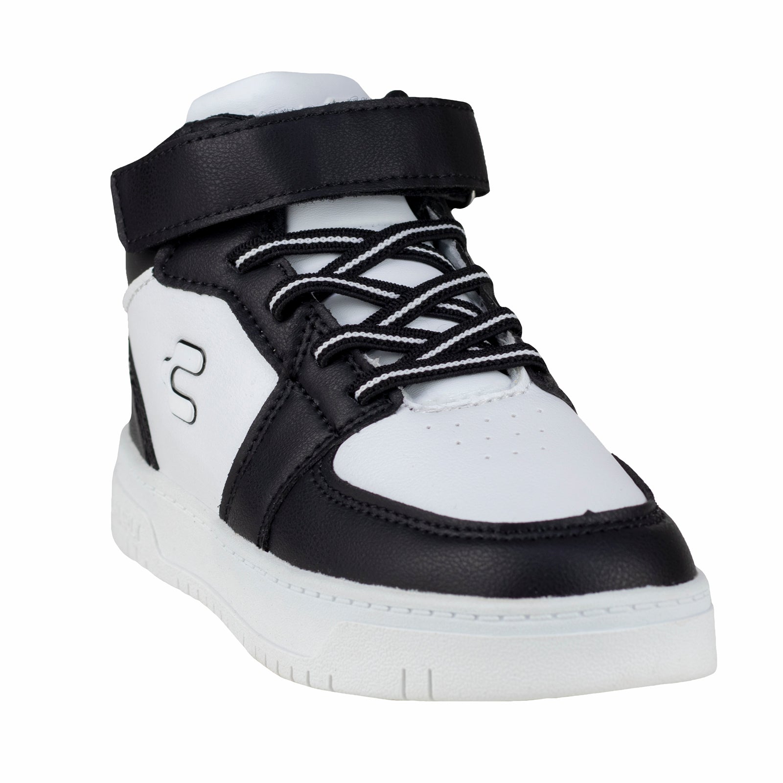 Tenis Urbano Casual Para Niño Charly 1079415 Blanco Negro