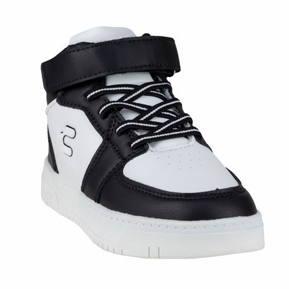 Tenis Urbano Casual Para Niño Charly 1079415 Blanco Negro