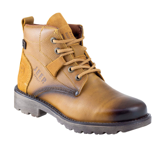 -Bota Casual Industrial Tipo I (Ocupacional) Caballero Jeep Hurts 10156 Graneado Miel-