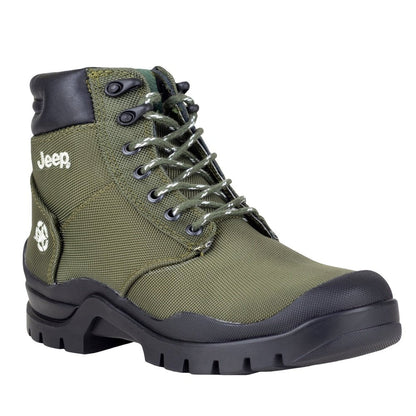 Bota Caballero Jeep 20250 Lona Waterproof Verde Originales