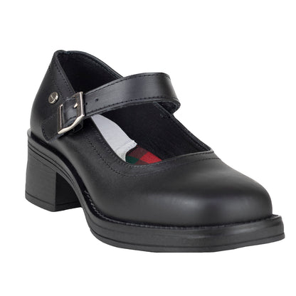 Zapato Tacón Escolar Para Niña Chabelo C954-A Negro 22-26