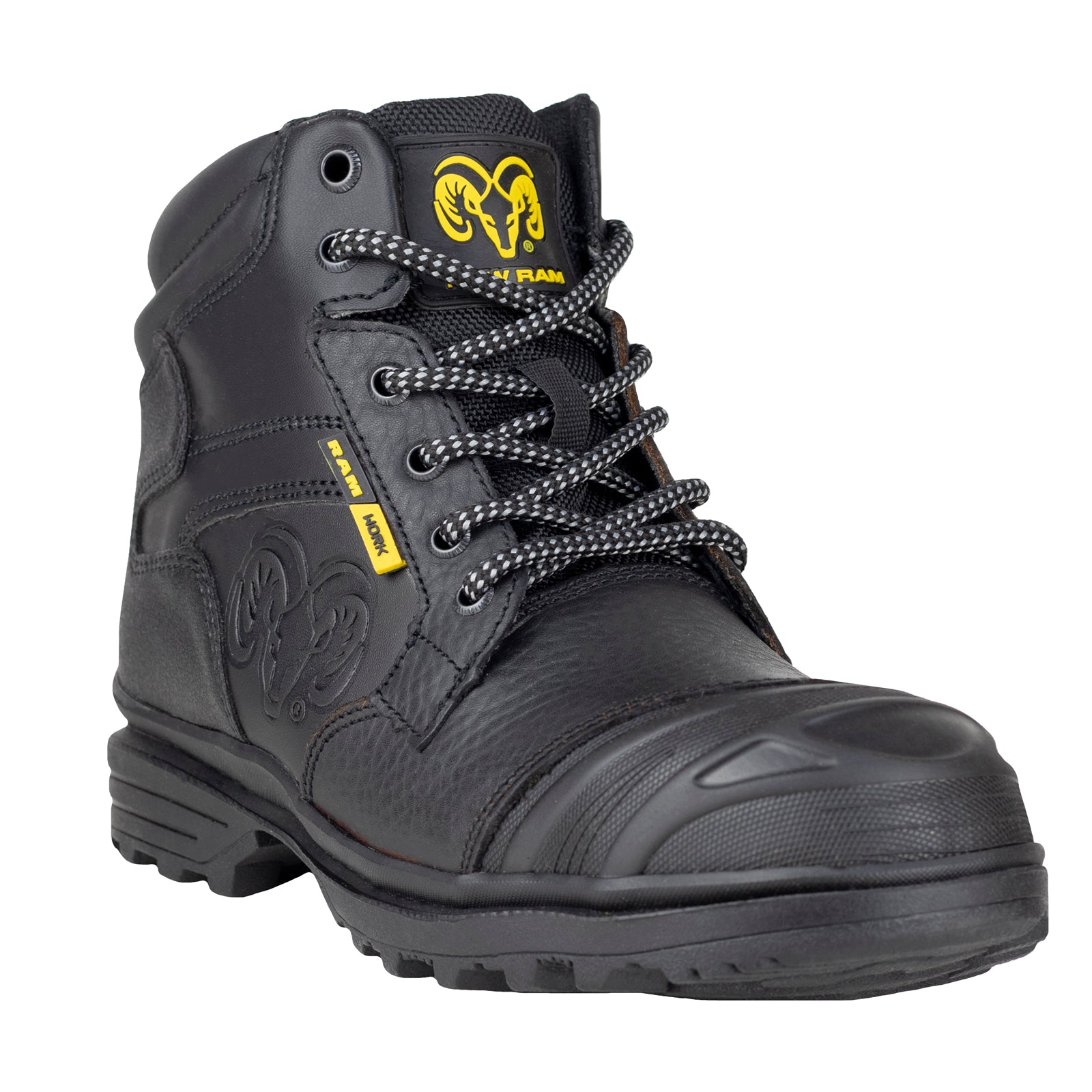 Bota de Seguridad Casco Acero Para Caballero New Ram  9595 Negro