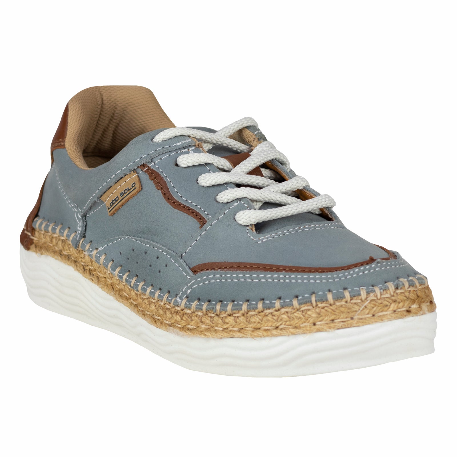 Tenis Sneaker Casual Tejidos Para Dama Lobo solo 5129 Cielo