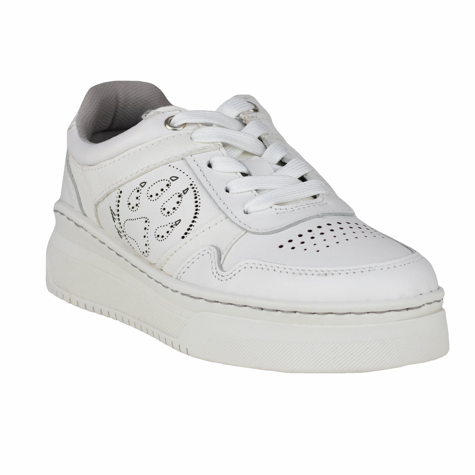 Tenis Tejidos Suela Gruesa Para Dama Lobo Solo 5762DA Blanco