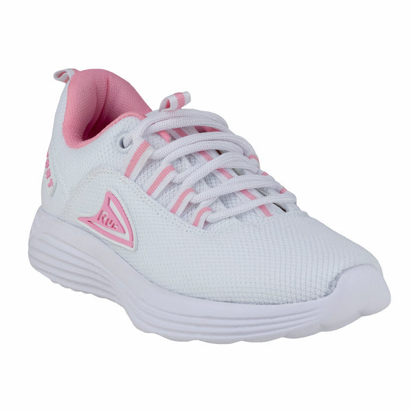 Tenis Running Moda Dama Up Sport 380 Blanco Rosa