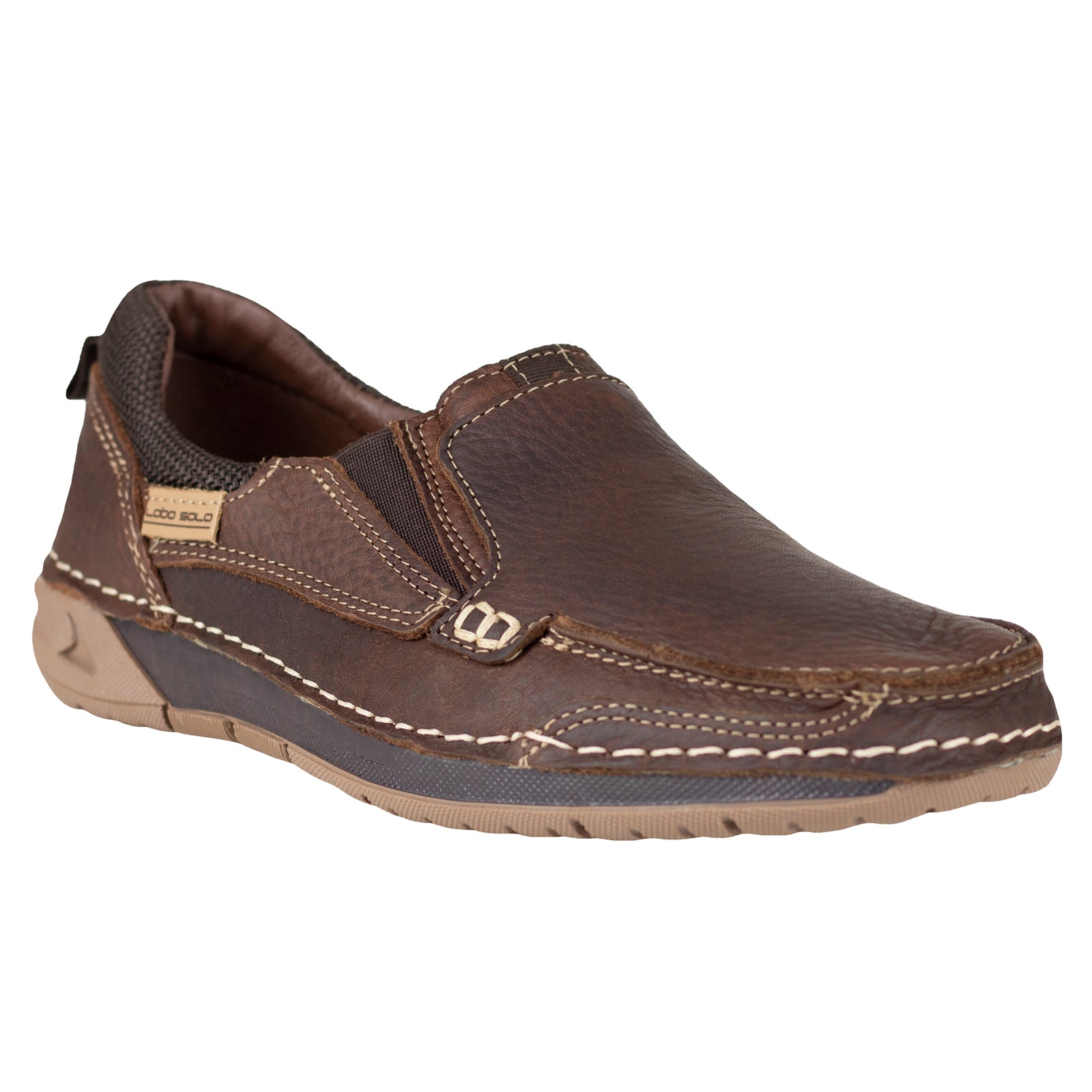 Mocasín Náutico Caballero Lobo Solo 8982 Pull Brown
